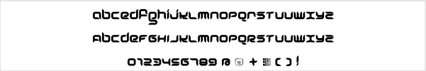 Sample of Freshbot logo design font