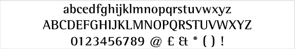 Sample of Rotis Semi Serif logo design font