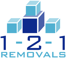 1-2-1 Removals Logo Design for a Service Company based in Manchester