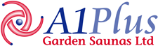A1 Plus Garden Saunas London company logo design