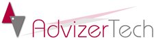 Advizertech IT company logo design