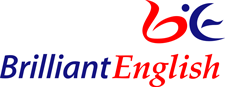 Brilliant English Company Education company logo design