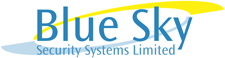 Blue Sky Security Services Security company logo design