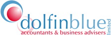 Dolfin Blue Technology company logo design