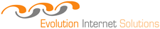 Evolution Internet Solutions Internet company logo design