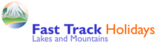 Fast Track Lakes and Mountains Holidays Holidays company logo design