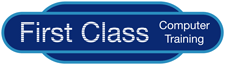 First Class Computer Training Hertfordshire company logo design