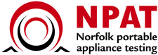 NPAT Norfolk Portable Appliance Testing Norfolk company logo design