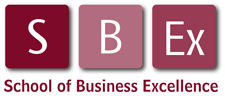 School of Business Excellence Essex company logo design